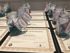 Affirmation jars at end of year celebration in DC